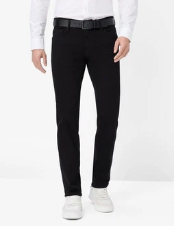 Brax Herren Five-Pocket Hose Style CHUCK Straight Jeans Schwarz/Weiß