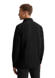Langarmhemd aus Stretch-Popeline