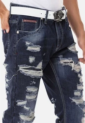 Cipo & Baxx 5-Pocket Jeans Blau/Dunkelblau