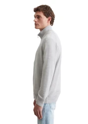 Marc O'Polo Cardigan mit Reißverschluss Grau/Hellgrau