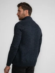 Petrol Industries Strickjacke 'Elim' navy