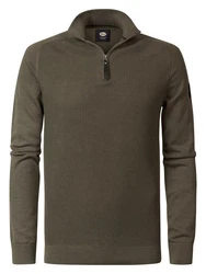 Petrol Industries Strickpullover Minto oliv