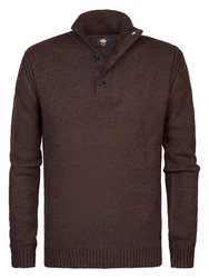 Petrol Industries Pullover 'Kiana' Braun/Dunkelbraun/Dunkelrot/Bordeaux