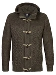 Petrol Industries Strickpullover Strickjacke mit Rippenstrick Portage/dunkelbraun