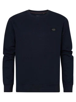 Petrol Industries Sweatshirt 'Firth' Dunkelblau/Blau