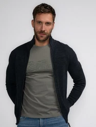 Petrol Industries Strickjacke 'Nulato' navy