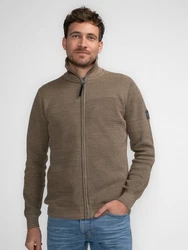 Petrol Industries Strickjacke 'Nulato' umbra