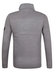 Petrol Industries Strickstrickjacke Sitka Hellgrau/Grau/Braun/Dunkelgrau