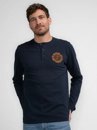 T-Shirt Langarmshirt mit Logo Nerrivik