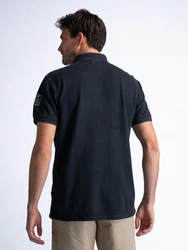 Petrol Industries Poloshirt Meander Dunkelblau/Schwarz