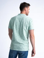 Petrol Industries Poloshirt mit All-over Muster Seashore