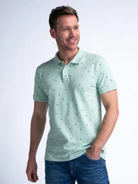 Poloshirt Poloshirt mit All-over Muster Seashore