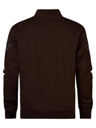 Petrol Industries Sweatjacke Glenn hellblau/dunkelbraun/schwarz