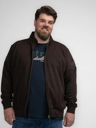 Petrol Industries Sweatjacke Glenn hellblau/dunkelbraun/schwarz