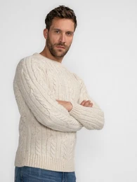 Strickpullover Pullover mit Zopfmuster Thorne