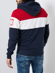 Petrol Industries Sweatshirt Rennweste Schwarz/Rot/Hellblau/Dunkelblau