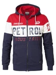 Petrol Industries Sweatshirt Rennweste Schwarz/Rot/Hellblau/Dunkelblau