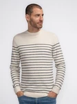 Petrol Industries Strickpullover Stebbins Dunkelblau/Khaki/Beige/Creme