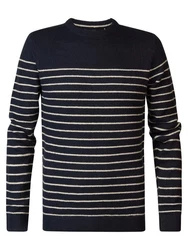 Petrol Industries Strickpullover Stebbins Dunkelblau/Blau