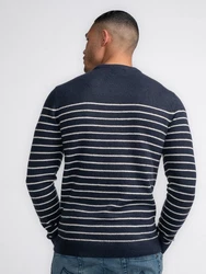 Petrol Industries Strickpullover Stebbins Dunkelblau/Blau