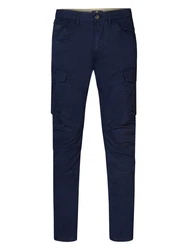 Petrol Industries Chinohose Cargo-Hose Waikiki Dunkelblau/Blau/Hellblau