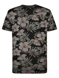 Petrol Industries T-Shirt Drive Blau/Schwarz/Rosa