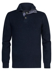 Petrol Industries Strickpullover Lemont Dunkelblau/Blau