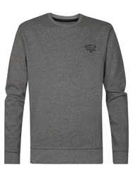 Petrol Industries Sweatshirt mit Logo Margerie Dunkelgrau/Grau