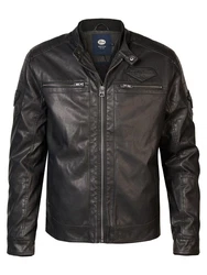 Petrol Industries Winterjacke PU Bikerjacke Girdwood Schwarz/Dunkelbraun/Grau/Dunkelgrau/Braun/Dunkelgrün