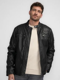 Winterjacke PU Bikerjacke Girdwood