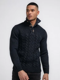 Strickpullover Pullover mit Zopfmuster Diomede
