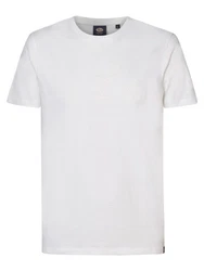 Petrol Industries T-Shirt mit Aufdruck Summercliff Weiß/Creme/Grau/Khaki