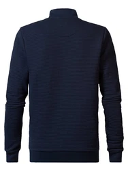 Petrol Industries Sweatshirt Lässige Strickjacke Wavetide Dunkelblau/Hellblau/Blau
