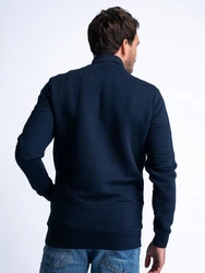 Petrol Industries Sweatshirt Lässige Strickjacke Wavetide Dunkelblau/Hellblau/Blau