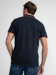 Petrol Industries Poloshirt 35 years navy/rostrot