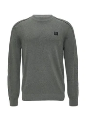 s.Oliver Strickpullover Dunkelgrau/Hellgrau/Grau
