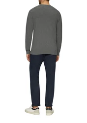 s.Oliver Strickpullover Dunkelgrau/Hellgrau/Grau