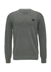 s.Oliver Strickpullover Dunkelgrau/Hellgrau/Grau