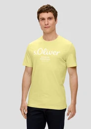 Kurzarmshirt T-Shirt mit Frontprint Logo