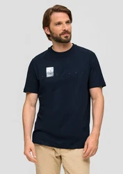 s.Oliver T-Shirt Kurzarmshirt Dunkelblau