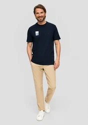 s.Oliver T-Shirt Kurzarmshirt Dunkelblau