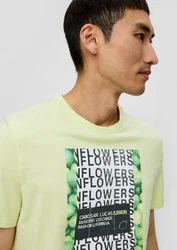 s.Oliver T-Shirt mit Frontprint Artwork Neonfarben/Grün/Hellgrün