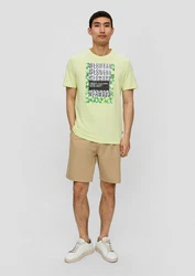 s.Oliver T-Shirt mit Frontprint Artwork Neonfarben/Grün/Hellgrün