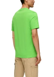 s.Oliver Kurzarmshirt T-Shirt Artwork Grün/Neonfarben/Hellgrün