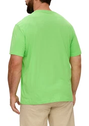 s.Oliver Kurzarmshirt T-Shirt mit Logo-Print Grün/Neonfarben/Türkis/Hellgrün