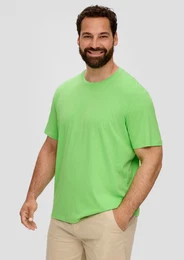 Kurzarmshirt T-Shirt mit kleinem Logo-Print Logo
