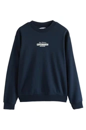 Sweatshirt Grafik-Sweatshirt mit Rundhalsausschnitt (1-tlg)