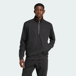 Sweatshirt TREFOIL ESSENTIALS WAFFLE 1/2 ZIP SWEATSHIRT