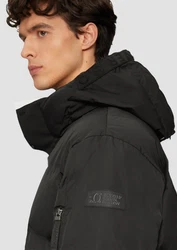 s.Oliver Allwetterjacke Puffermantel Schwarz/Dunkelgrau