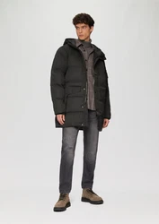 s.Oliver Allwetterjacke Puffermantel Schwarz/Dunkelgrau